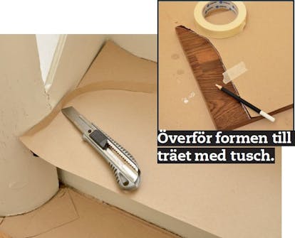 Renovera trappa billigt: Om stegen inte är vinkelräta Renovera trappa billigt: Om stegen inte är vinkelräta